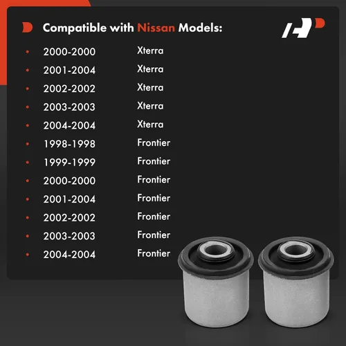 Vista 2 de A-Premium 2 x Kit de bujes de brazo de control superior delantero, compatible con Nissan Para Nissan Frontier 1998-2004, Xterra 2000-2004