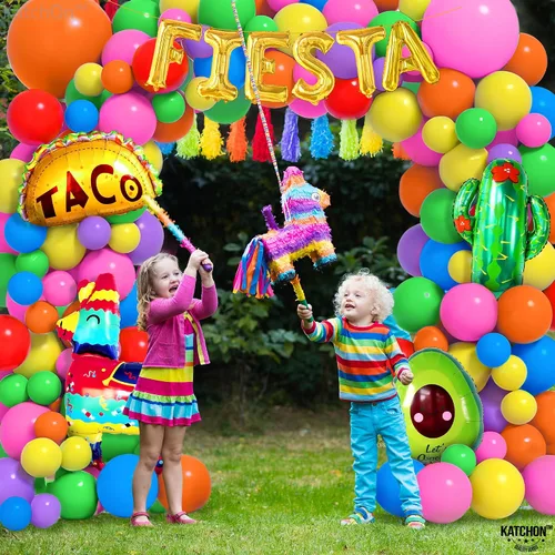 Vista 8 de katchOn, Kit de arco de globos para fiesta – 105 piezas de decoraciones