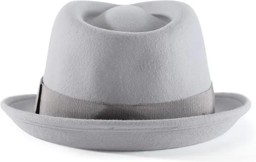 Vista 39 de Home Prefer Sombrero de invierno de fieltro de lana para hombre Sombrero de ala corta Fedora