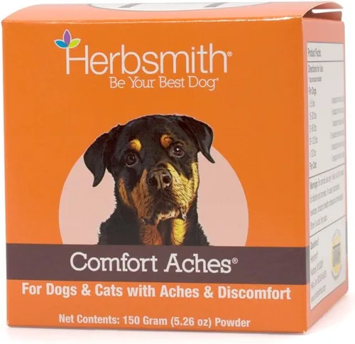 Vista 11 de Herbsmith Dolores de confort – Alivio del dolor a base de hierbas para perros + gatos – para dolores de mascotas + dolores – Suplemento