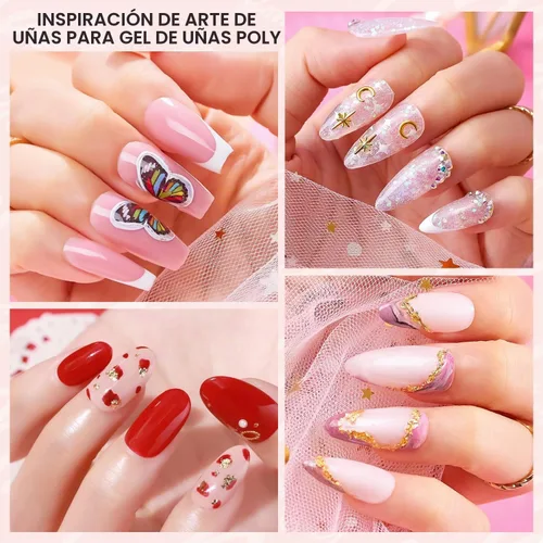 Vista 8 de Makartt Gel de uñas de poligel 50ml, gel constructor para uñas sin hema, rosa y marrón, fortalecedor multifuncional para extensión de uñas, gel duro