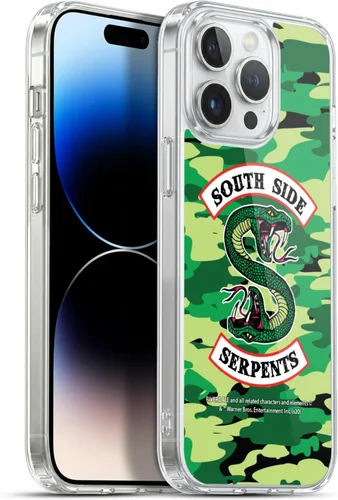 Vista 12 de Head Case Designs Funda de gel suave con licencia oficial de Riverdale con logotipo de mármol blanco y negro compatible con Apple iPhone 13 Pro Max