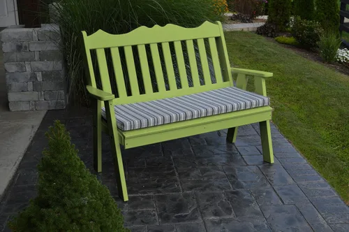 Vista 6 de A & L Furniture Poly Royal - Banco inglés, color azul aruba Azul (Aruba Blue)