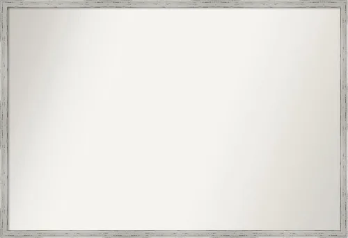 Vista 138 de Amanti Art Espejo de baño blanco para sobre el fregadero, 22 x 45 pulgadas, espejo de tocador rectangular blanco Lucie, marco de madera moderno