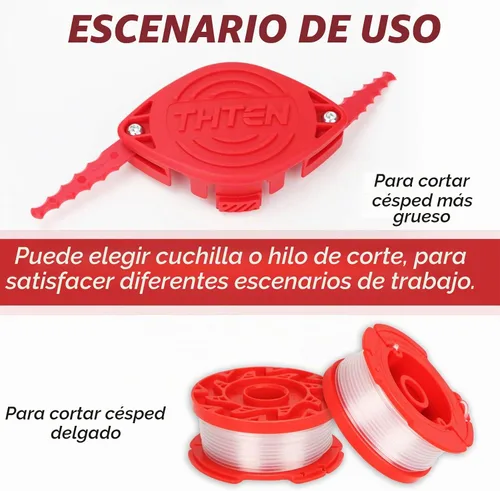Vista 6 de THTEN CMZST065 - Cuchillas de recortadora aptas para Craftsman CMCST900 18PK