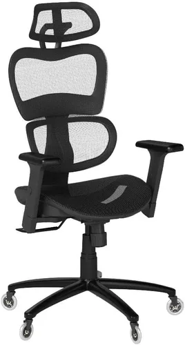 Vista 4 de Nouhaus Ergo3D - Silla ergonómica de oficina con soporte lumbar de malla con reposabrazos ajustable 4D, reposacabezas y ruedas ajustables, respaldo
