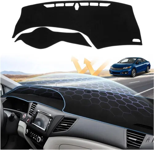 Vista 22 de Sunsdrew - Cubierta de salpicadero para Dodge Ram 1500 2500 3500 2010-2018