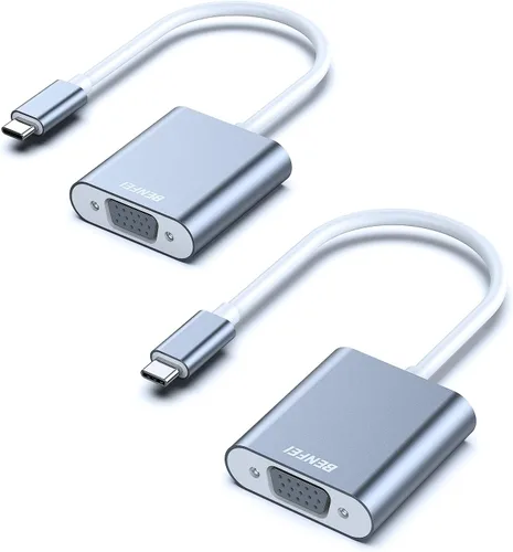 Vista 8 de BENFEI Adaptador USB C a VGA, adaptador Thunderbolt 3/4 a VGA compatible con iPhone 15 Pro/Max, MacBook Pro/Air 2023, iPad Pro, iMac, S23, XPS 17