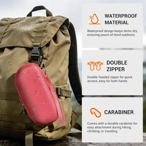 Vista 4 de CoBak Funda de transporte para gafas inteligentes Ray-Ban Meta y Oakley, se adapta a WayfarerSkylerHeadliner, almacenamiento protector portátil