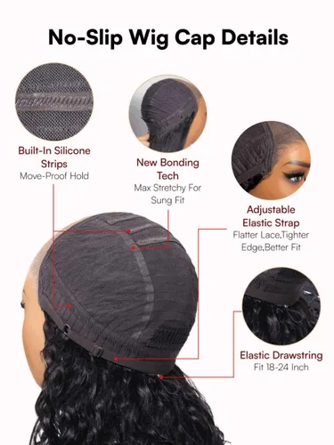 Vista 209 de Beauty Forever Bye Bye Knots - Peluca de cabello humano ondulado sin pegamento, predepilada, 7x5, encaje frontal, cabello humano suelto Peluca