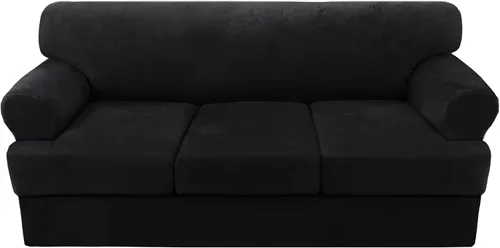 Vista 78 de H.VERSAILTEX Funda para sofá de 2 piezas, fundas para sillón con cojines en forma de T, funda para sofá de terciopelo grueso, protector de muebles