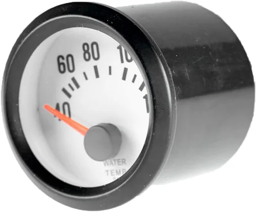 Vista 3 de Etopars Coche Motor Vehículo Negro Cara 2 "2.047 in Puntero Agua Temp Temperautre Gauge Meter Luz LED