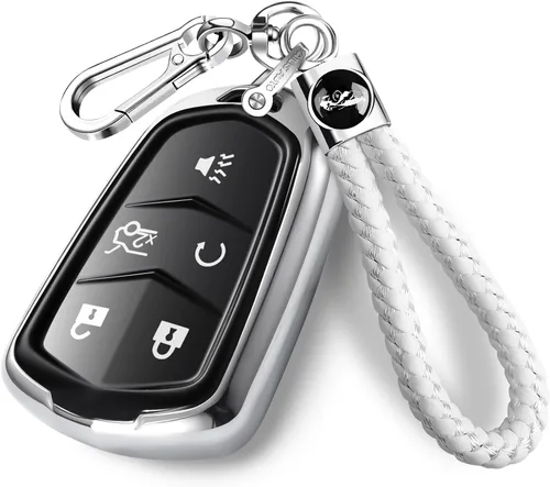 Vista 10 de Intermerge Funda para llavero Cadillac con protector de TPU para llavero adecuado, Azul