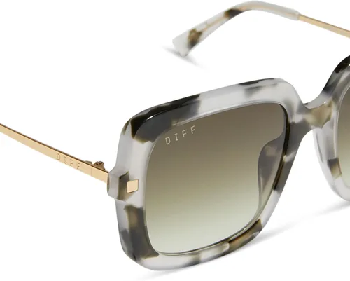 Vista 8 de DIFF Sandra Designer - Gafas de sol cuadradas de gran tamaño para mujer, protección UV400