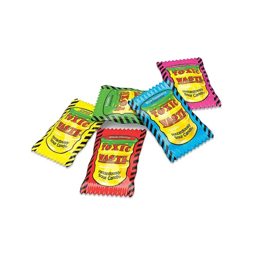 Vista 3 de Caramelos tóxicos de residuos a granel de 1 libra de paquete variado de caramelos agrios, caramelos súper ácidos, dulces más ácidos del mundo