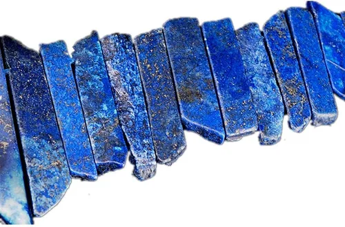 Vista 15 de Cuentas de cristal de amatista natural, tira plana irregular, cuentas sueltas de palo para hacer joyas, cristal curativo, pulido o crudo en la parte