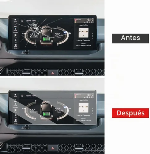 Vista 7 de Moonlinks Protector de pantalla compatible con Honda Accord 2025 2024 2023 de 12.3 pulgadas, protector de pantalla de vidrio templado, dureza 9H