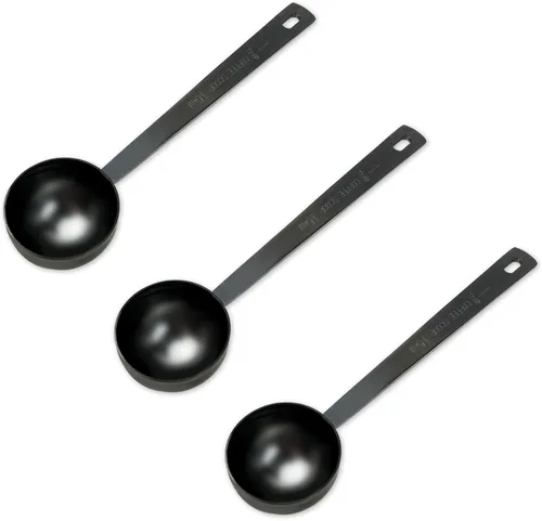 Vista 8 de Juego de 4 cucharas de café doradas de acero inoxidable, 2 unidades, 1 cucharada (0.5 fl oz) y 2 unidades, 1 cucharada (1 cucharada de 1.0 fl oz)