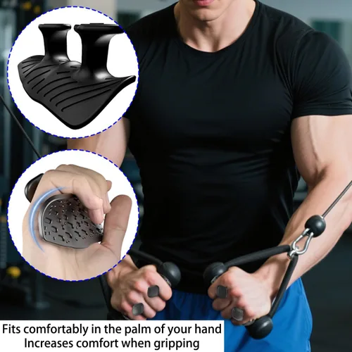 Vista 7 de Upgraded Weight Lifting Grips for Women & Men - Extra Large & Thick Non-Slip Gym Grips, Ergonomic Workout Gloves for Pull-Ups, Dumbbell Exercises
