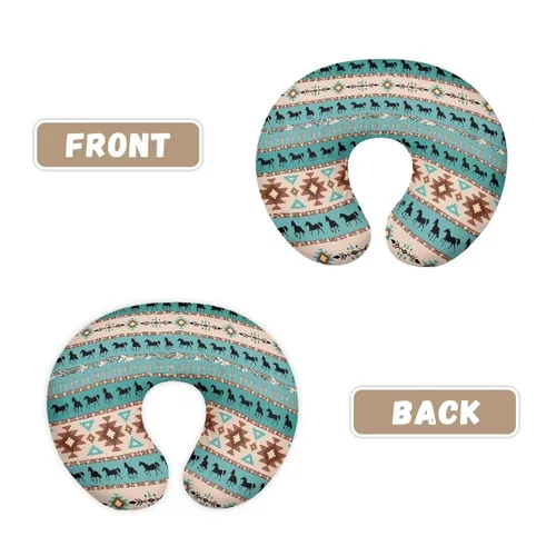 Vista 3 de Funda de almohada de lactancia azteca bohemia para bebés y niños, funda de almohada con cremallera oculta, funda de almohada de lactancia para niñas