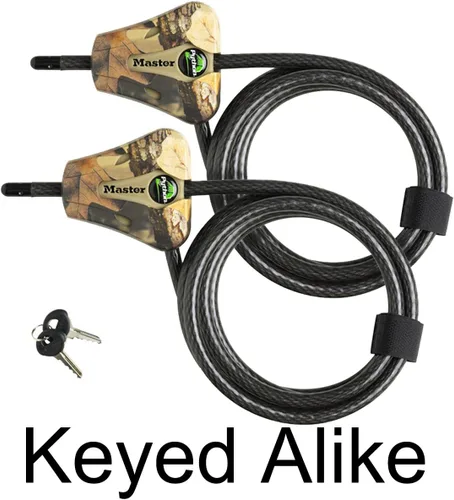 Vista 2 de Master Lock Python Trail Camera cable de seguridad camuflado ajustable, 8418KADCAMO-TMB