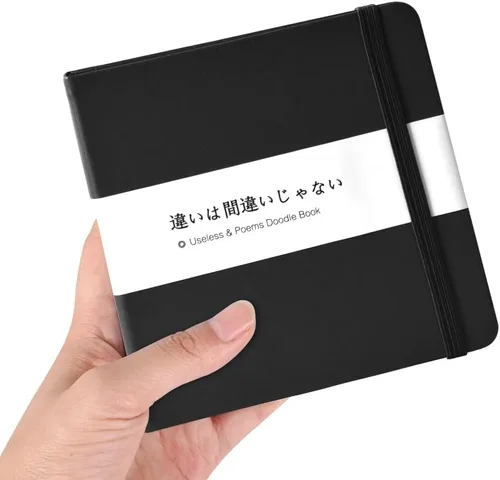 Vista 4 de 5x5 Sketchbook,Pocket Hardcover Notebooks,Sketch Books for Drawing Writing