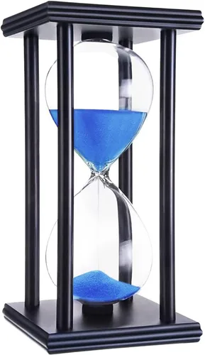 Vista 10 de hourglas - Temporizador de arena de 30/60 minutos, decoración de escritorio, reloj de arena, ampulheta