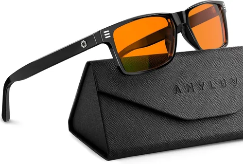 Vista 29 de ANYLUV Blue Light Glasses for Sleep, 99.9% Blue Green Light Blocking with Red Lens, Blue Light Glasses