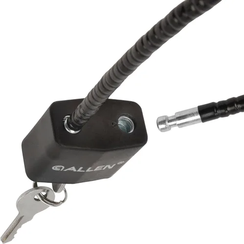 Vista 3 de Allen Cable Gun Lock para escopetas, rifles y pistolas (2 llaves)
