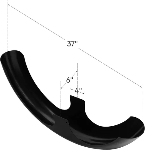 Vista 7 de Guardabarros delantero para motocicleta, guardabarros delanteros de motocicleta negro brillante de 30 pulgadas, para Harley Touring Road King Road