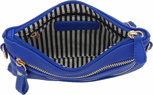 Vista 31 de Bolso de hombro cruzado con múltiples bolsillos y cremallera y correa de muñeca pequeña