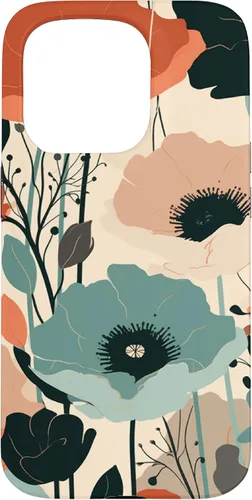 Vista 14 de Minimal Poppy Boho Flower Cute Aesthetic Case for iPhone 17