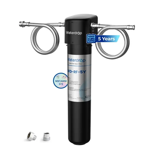 Vista 11 de Waterdrop 15UA - Sistema de filtro de agua para debajo del fregadero, 2 años, reduce el plomo, el cloro, el mal sabor y el olor, filtro de agua