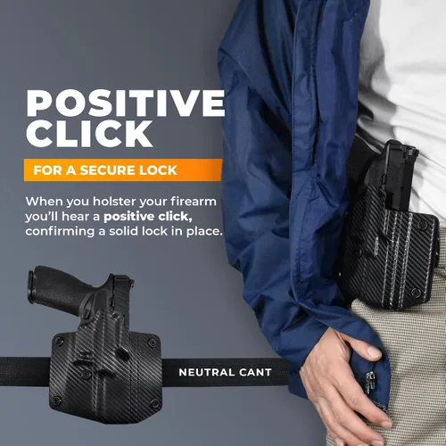 Vista 6 de OWB Concealment Holster - Outside The Waistband Holster - fits Walther PDP Compact 4.5