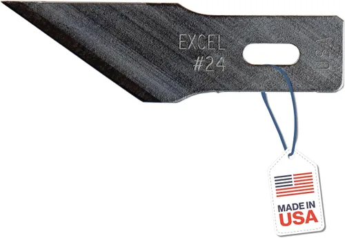 Vista 8 de Excel Blades Cuchillas de repuesto #2 Hobby - Cuchillas de repuesto de borde recto hechas en Estados Unidos - Paquete de 5