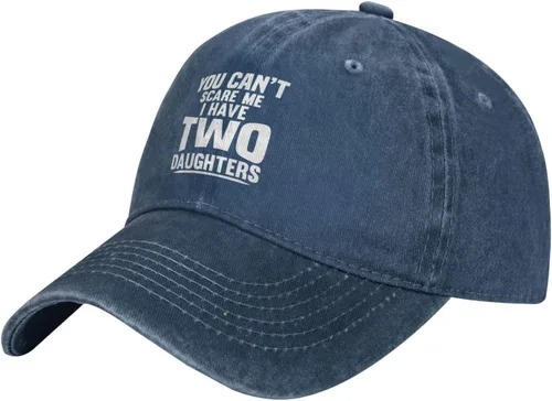 Vista 2 de You Can't Scare Me I Have Two Daughters Hat for Women Dad Hats Cute Hat