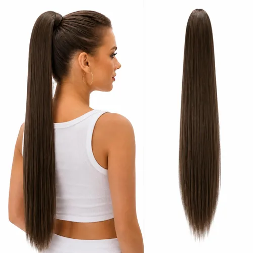 Vista 13 de PRETTYSHOP - Extensión de pelo largo y liso, resistente al calor