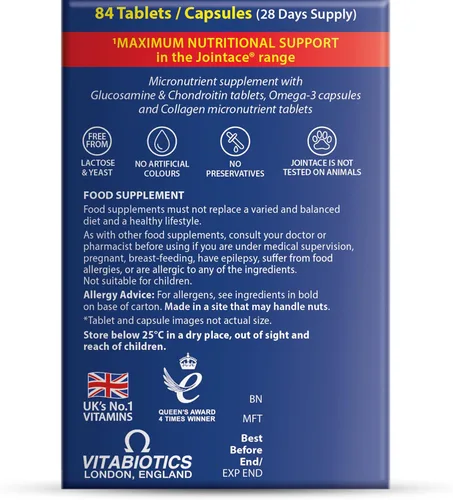 Vista 6 de Vitabiotics Jointace Max Tabletas - 84 Tabletas