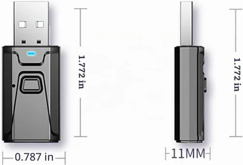 Vista 7 de Transmisor Bluetooth USB para TV con calidad de sonido claro Plug and Play estable, adaptador Bluetooth 5.0 para TV/coche/PC adaptador de audio