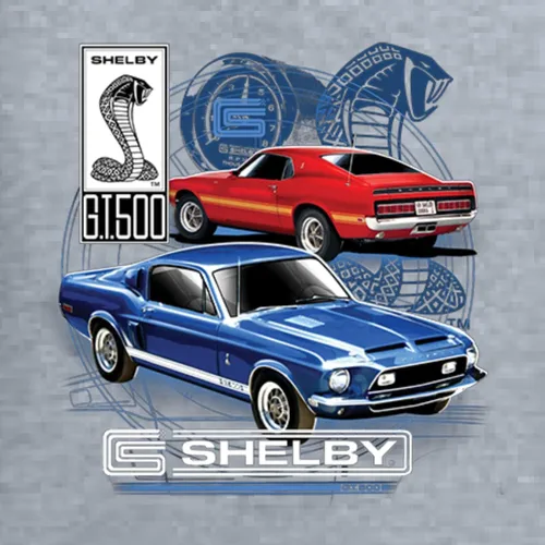Vista 2 de Wild Bobby Shelby GT 500 Cobra Ford Motors - Regalo oficial para hombres, automóviles y camiones, sudadera unisex con cuello redondo