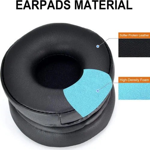 Vista 4 de Defean Protein - Almohadillas de piel para auriculares Jabra Move / 25h También para auriculares Plantronics BackBeat FIT 505 500, piel