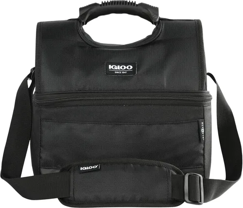 Vista 7 de Igloo Gripper - Bolsa enfriadora de lados suaves Enfriador de almuerzo aislado de doble compartimento