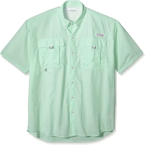 Vista 38 de Columbia - Camisa de pesca Bahama II, línea PFG, con factor de protección ultravioleta (FPU) 30, de manga corta, para hombre. azul (Vivid Blue)