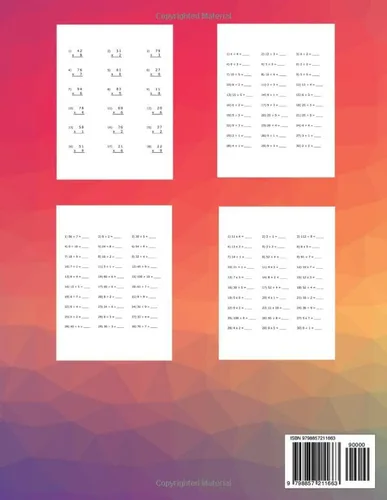 Vista 2 de Multiplication and Division Grade 5 Math Practice Workbook