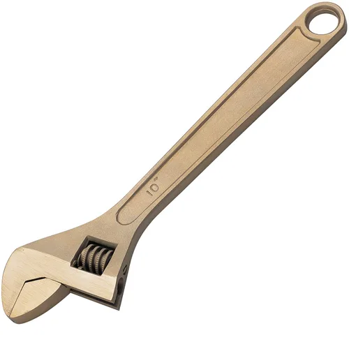 Vista 11 de CS Unitec Llave ajustable sin chispas y no magnética Herramienta de bronce de aluminio de 6 pulgadas, certificado TUV y libre de berilio