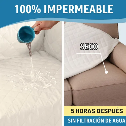 Vista 4 de H.VERSAILTEX Fundas de sofá 100% impermeables para sofá seccional, fundas de sofá seccional de 2 piezas, funda de sofá seccional en forma de L