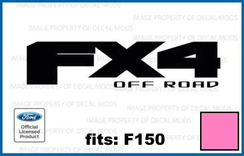 Vista 20 de FX4 Offroad Black (brillo) Calcomanías adhesivas compatibles con Ford F150 troquelado (2015-2020) - CB_Solid (juego de 2) con licencia oficial Negro