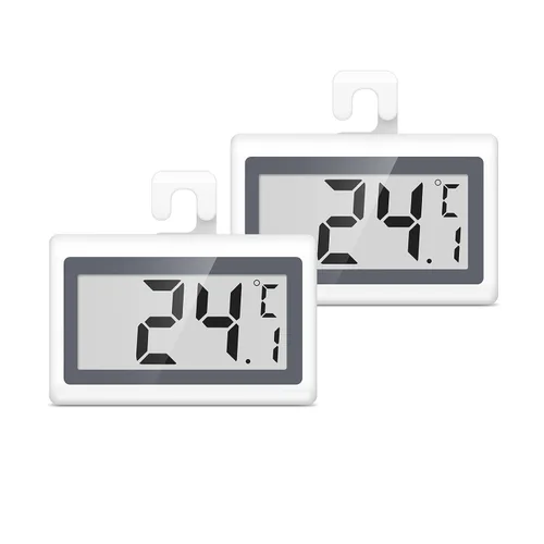Vista 10 de Termómetro de refrigerador y congelador, termómetro digital para refrigerador, pantalla LCD, termómetro de temperatura para refrigerador