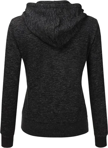 Vista 3 de DOUBLJU Suéter básico ligero y esencial, cómodo, informal, sin botones, sudadera con capucha para mujer, tallas extragrandes