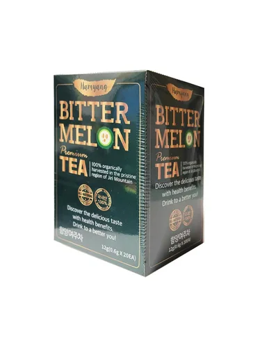 Vista 7 de Hamyang Paquete de 3 bolsitas de té de melón amargo 100% natural (60 bolsitas de té en total)